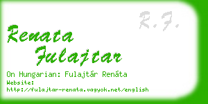 renata fulajtar business card